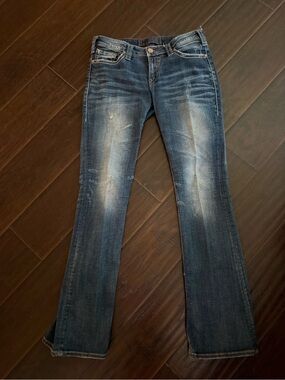 1921 Western Glove Works Women's Dark Blue Flare Jeans - Classic Flare Fit